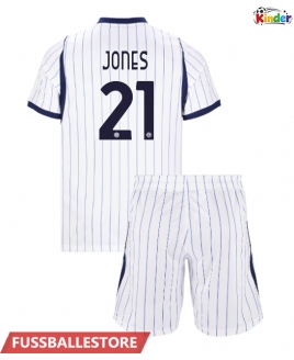 Günstige Inter Milan Curtis Jones #21 Auswärts Trikotsatzt Kinder 2026-27 Kurzarm (+ Kurze Hosen)